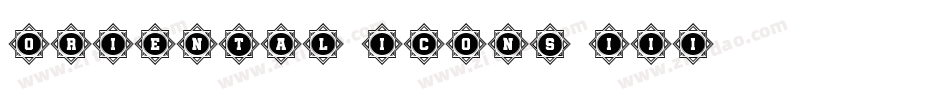 Oriental Icons III字体转换